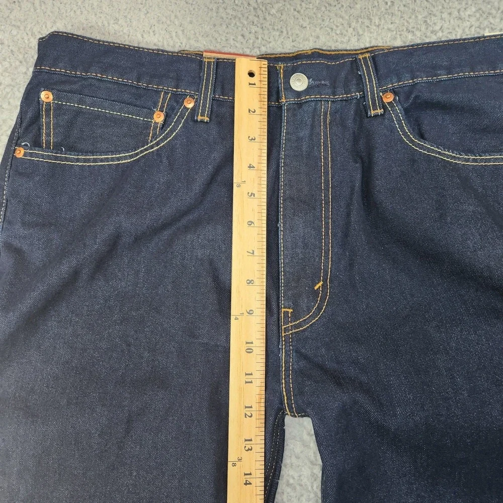 Levi's 505‎ Regular Fit Jeans Mens Size W38 L32 Dark Wash Denim Straight Leg NWT